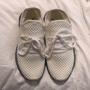 White Adidas Deerupt Sneakers